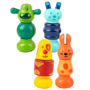 4 Pcs Childrens Toys Kids Educational Fine Motor Nut Set